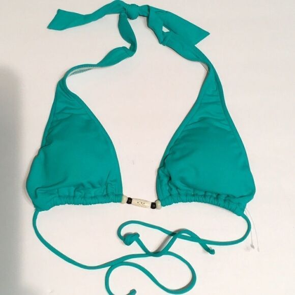 Ralph Lauren aqua bikini top. New - Picture 2 of 4